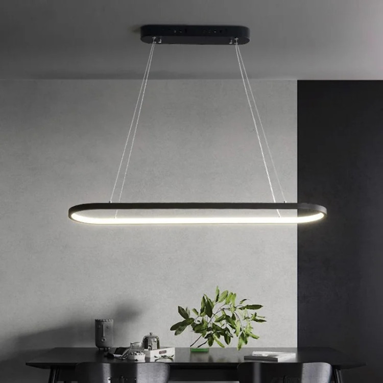 لوستر آویز مدرن مدل بیضی سه لاین ریموت دار با ارسال رایگان در شهر تبریز،مرند،جلفا،شبستر